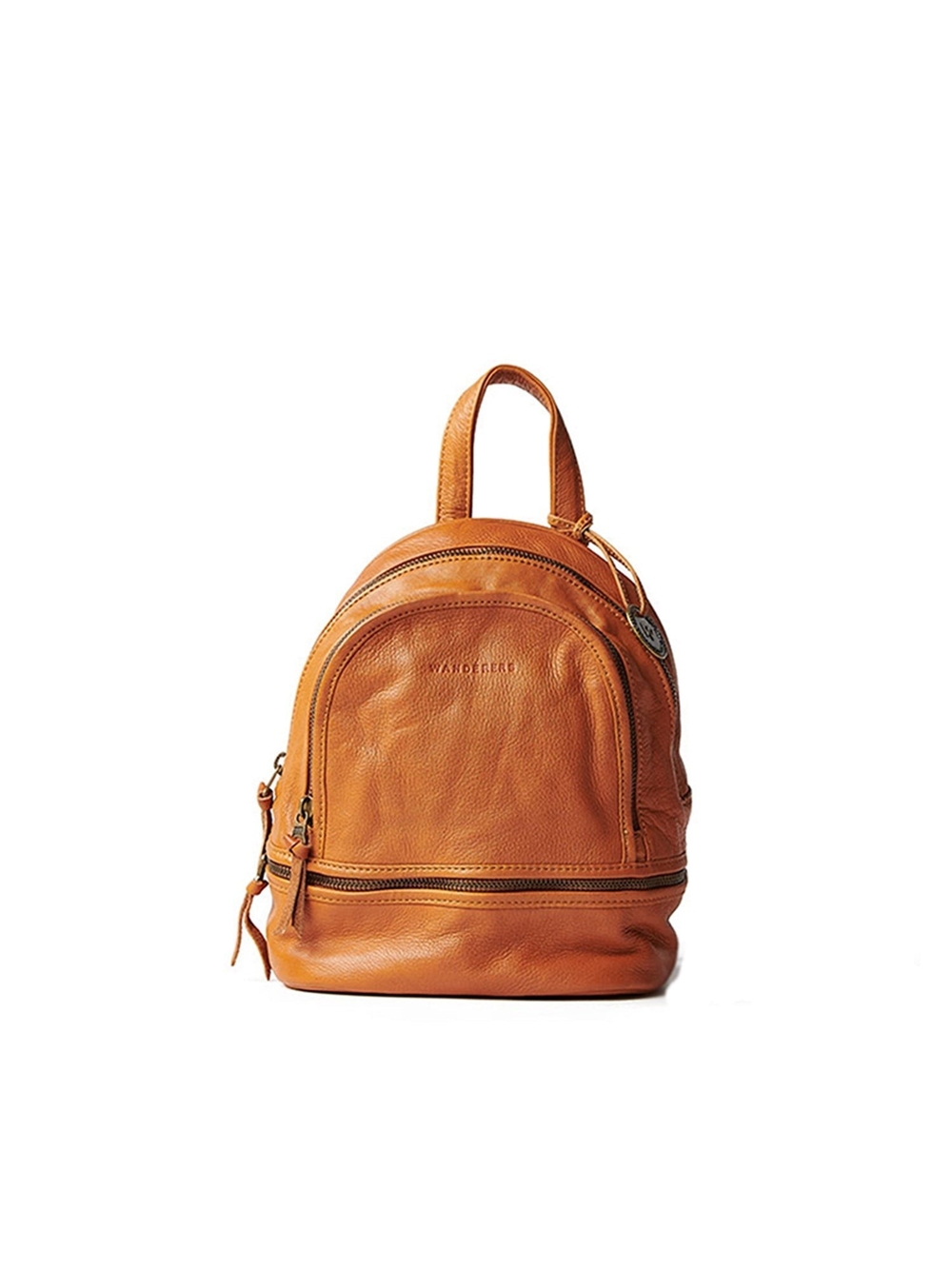 Wanderers Travel Co Premium Leather Pozzuoli Backpack in Tan